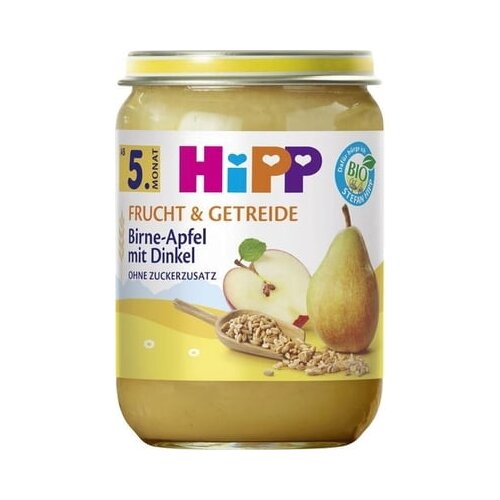 Hipp bio kašica voće i žitarice - kruška i jabuka sa speltom 190g Cene