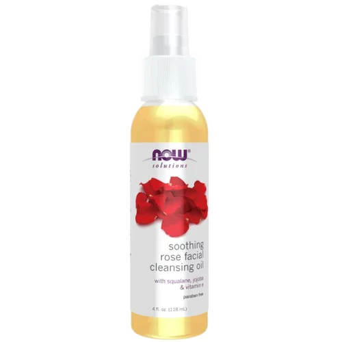 Now Foods Pomirjajoče olje za čiščenje obraza z vrtnico NOW (118 ml)