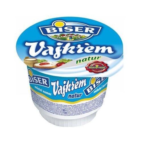 Mlekoprodukt sirni namaz BISER vajkrem natur 250g Slike