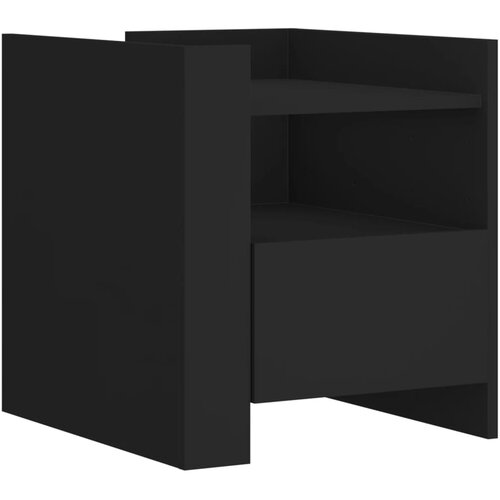 Maison Chic Nočna omarica - Nočna miza črna 45x50x50 cm inženirski les, (21688233) Slike