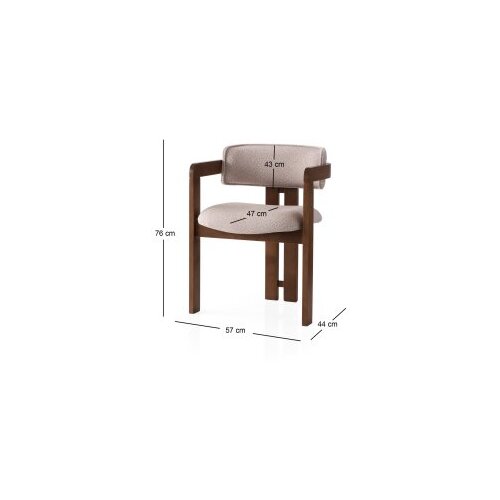 Hanah home trpezarijska stolica cozy 048 Slike