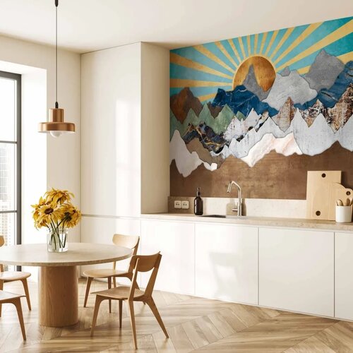  Foto tapeta - Morning in the Mountains 500x350 Vodootporna Cene