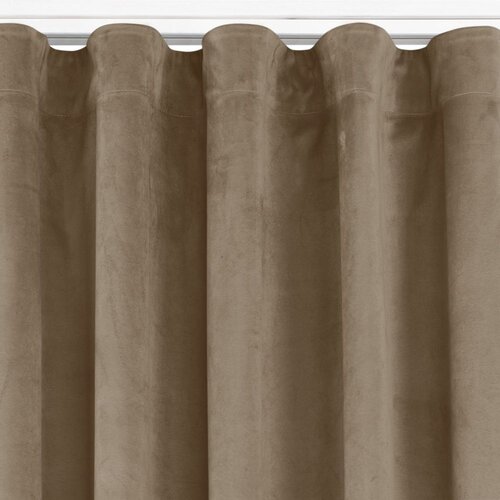  Curtain VILA color beige style classic transparent wave tape 7 cm velvet 400x245 HOMEDE Slike
