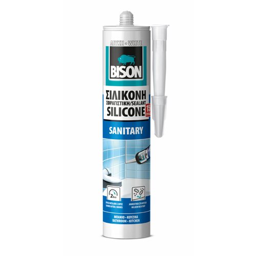 Bison sanitarni silikon (Bijele boje, 280 ml) Slike