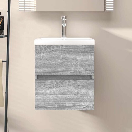 Ormarić za umivaonik boja hrasta sonome 41x38,5x45 cm drveni Cijene