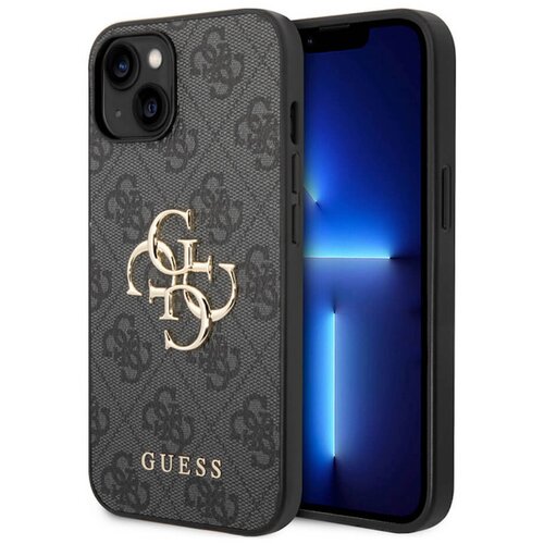 Guess Maska za telefon iPhone 15 6.1 GUBKP15S4GMGGR, Kožna, Siva Cene
