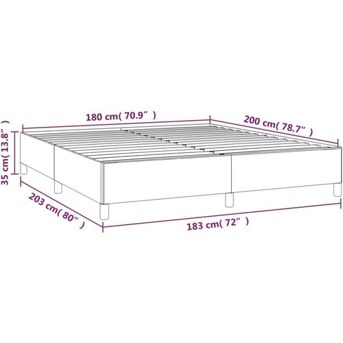  Okvir Za krevet boja cappuccina 180x200 cm od umjetne kože Slike