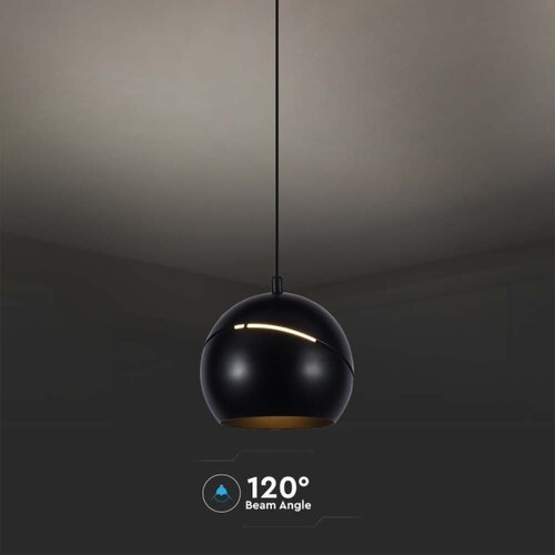  LED Luster na sajli LED/8,5W/230V 3000K crna Slike