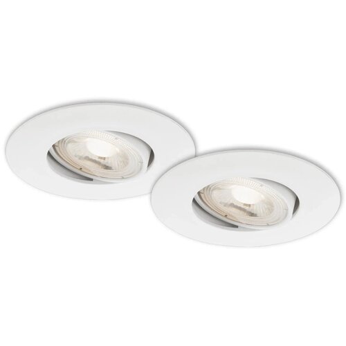 BRILONER LED vgradne luči Kulana bele &amp;Oslash; 9 cm komplet 2 kosov Slike