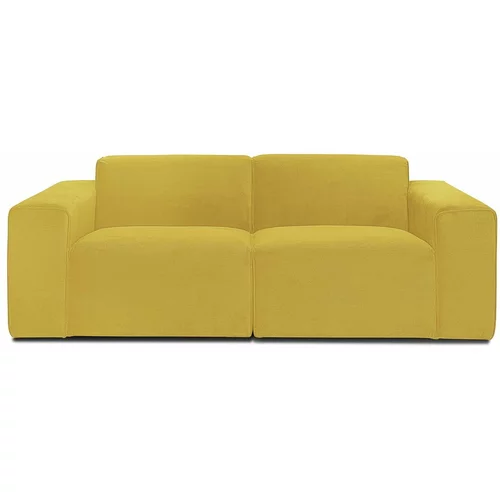 Scandic žuta baršunasta modularna sofa Sting