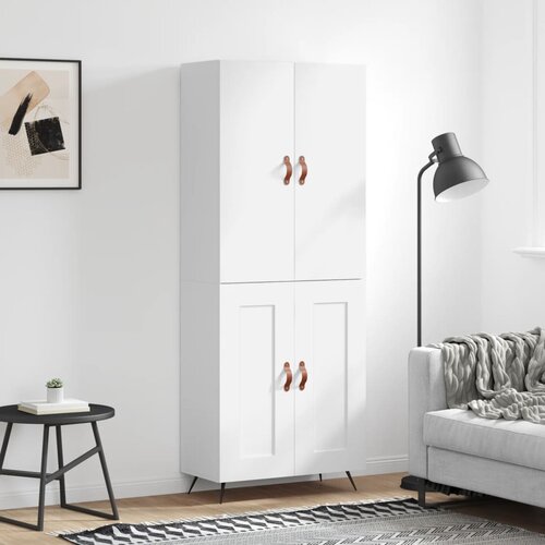 vidaXL Visoka komoda bijela 69 5x34x180 cm konstruirano drvo Cijene
