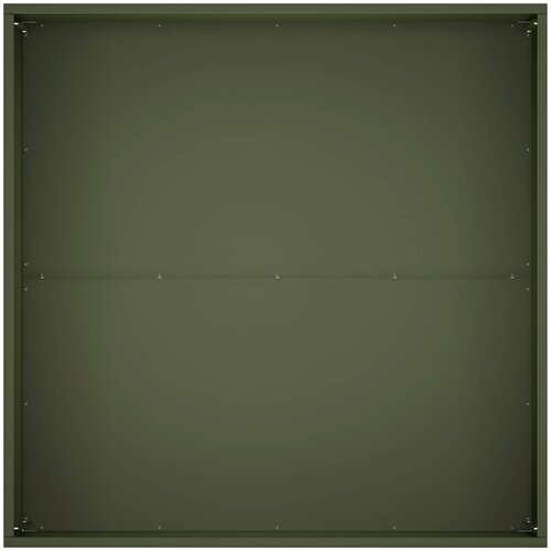  Vrtna saksija Maslinastozelena 100 x 100 x 40 cm Čelična vrata Slike
