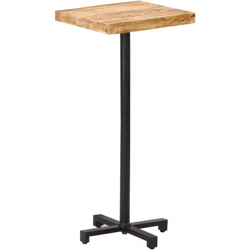 vidaXL Barski stol četvrtasti 50 x 50 x 110 cm od grubog drva manga