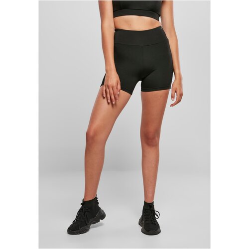 UC Ladies Women&amp;#039;s Recycled High Waist Cycle Hot Pants Black Slike