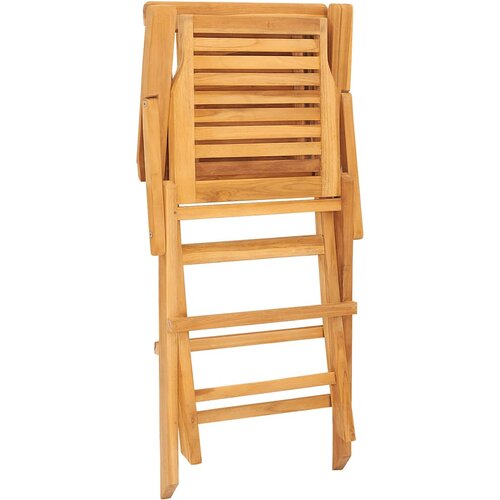  Sklopive vrtne stolice 8 kom 56x63x90 cm od masivne tikovine Slike