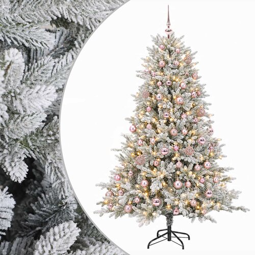  Umjetno božićno drvce s kuglicom 240 cm 300 LED lampica Slike