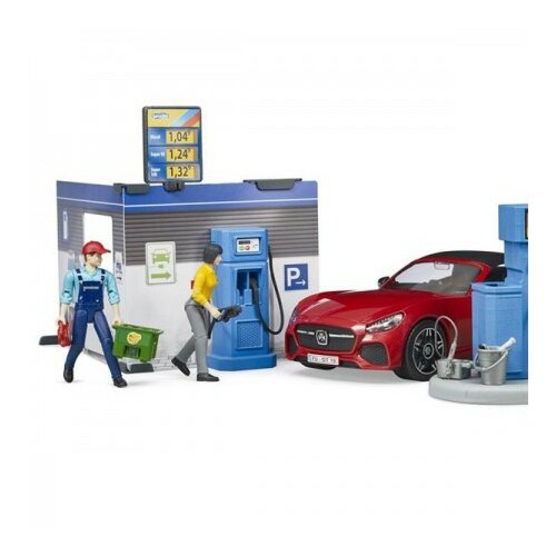 Bruder benzinska stanica sa autom i figurama ( 621117 ) Cene