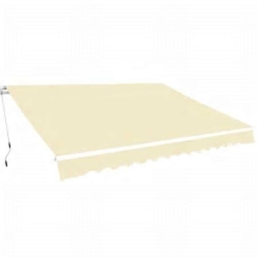 vidaXL ročno zložljiva tenda 600 cm krem Cene