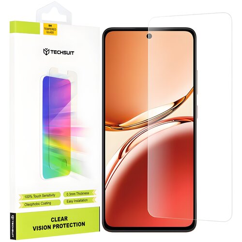 Techsuit za&scaron;titno staklo 9H za Oppo Reno12 F/Reno12 FS - Prozirna Cijene