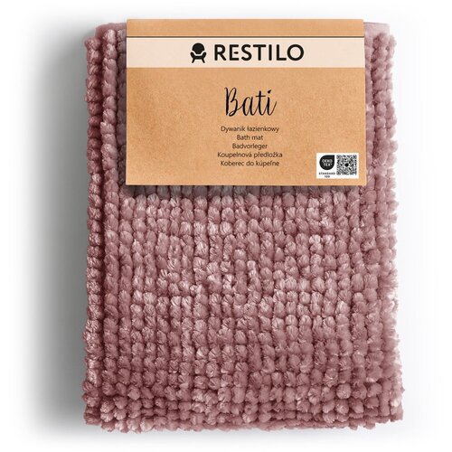 Restilo Ružičasta kupaonska prostirka 60x90 cm Bati – Cene