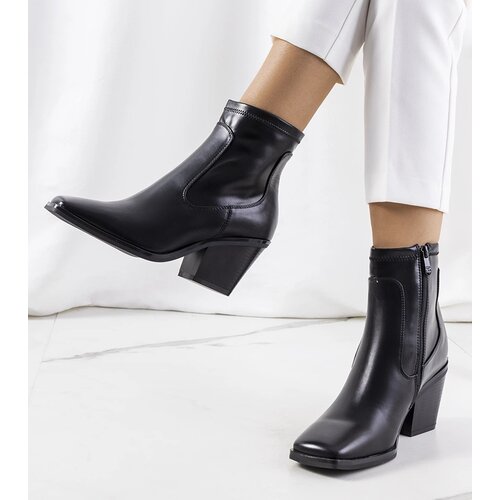 Gemre Black heeled ankle boots Panucci Slike