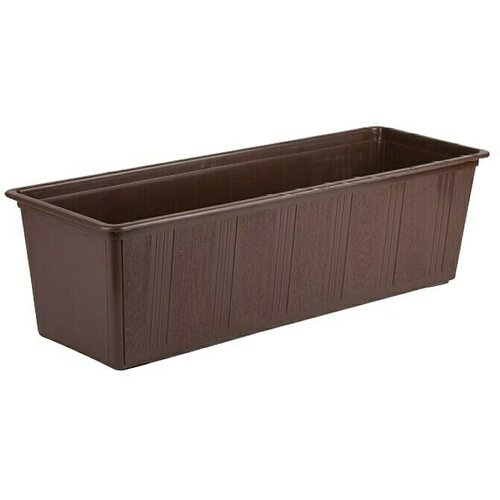 Plastična žardinjera (Vanjska dimenzija (D x &amp;Scaron; x V): 50 x 17 x 14 cm, Smeđe boje) Slike