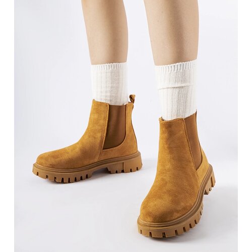 Gemre Caramel Slip-On Ankle Boots Davenport Cene