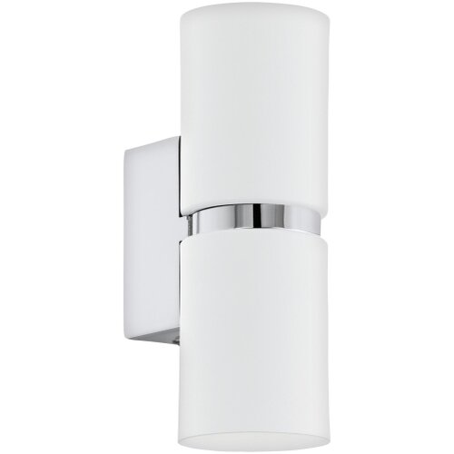Eglo passa zidna/2, led, gu10, 2x3,3w, hrom/bela 9KDN9N5 Slike