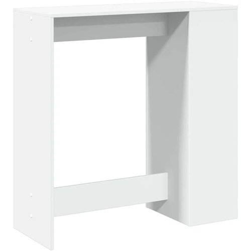 vidaXL Barska miza s policami bela 101x40x103,5 cm inženirski les Cene