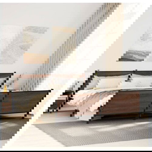 vidaXL Metalni okvir kreveta bez madraca smeđa boja hrasta 193x203 cm Cijene