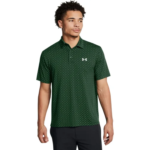 Under Armour UA Playoff 3.0 Printed Polo-GRN