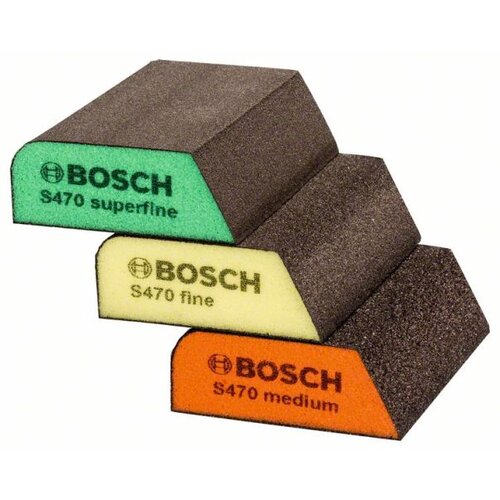 Bosch Expert Brusna spužva (Veličina zrna: Srednje, D x &amp;Scaron; x V: 97 x 69 x 26 mm, 3 -dij.) Slike