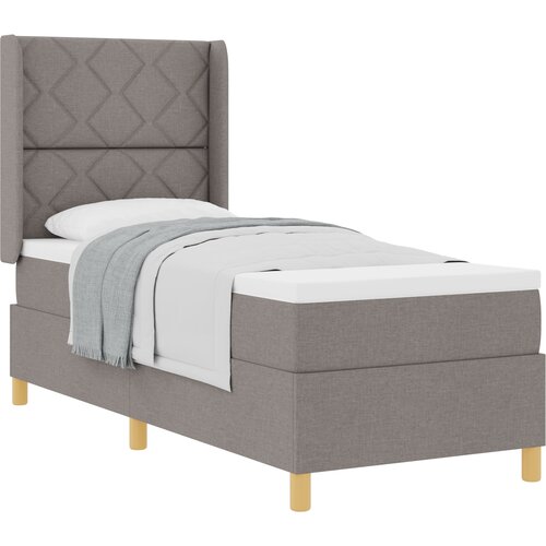 vidaXL Box Spring postelja s spanjem Taupe 80x200 cm Tkanina, (22050444) Cene