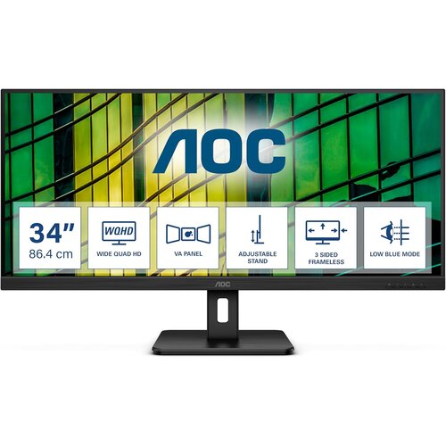 AOC U34E2M 34" UltraWide VA monitor Cene