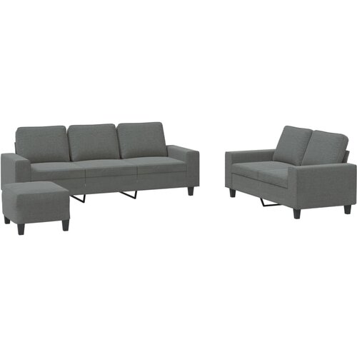 VidaXL 3-dijelni set sofa tamnosivi od tkanine Slike