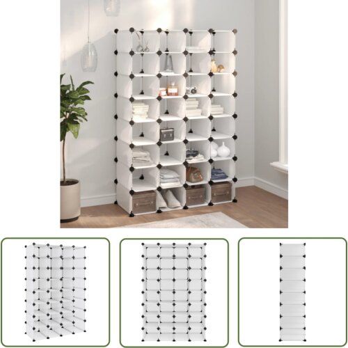 The Living Store Stojalo za čevlje prozorno 93x36,5x140 cm PP - Stojalo Za Čevlje, (21744461) Cene