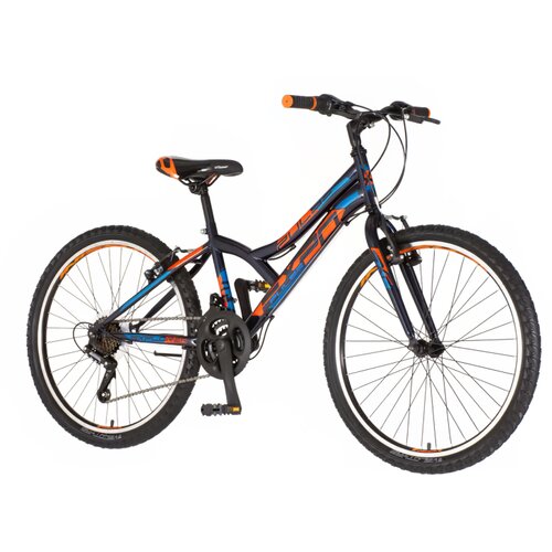 Explorer Bicikl junior 24 spy 24" 13" v-brake 18 brzina 132-155cm (xs) crno narandžasti Cene