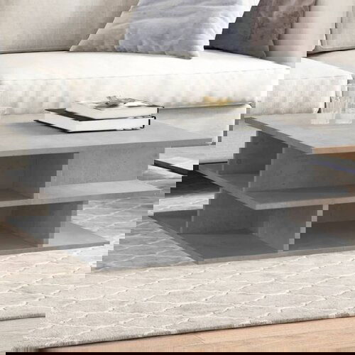 vidaXL Klubska mizica betonsko siva 70x70x29 cm inženirski les Cene