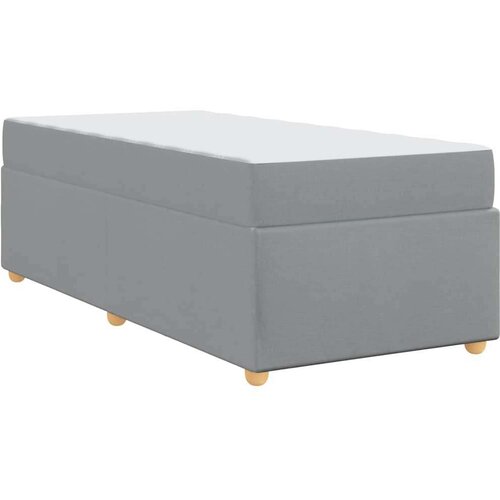  Okvir kreveta s madracem Svjetlosiva 100 x 200 cm tkanina Slike