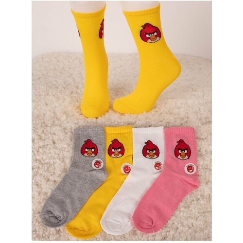 armonika Women's Scented Character Patterned Ankle Socks 4-Pack Slike