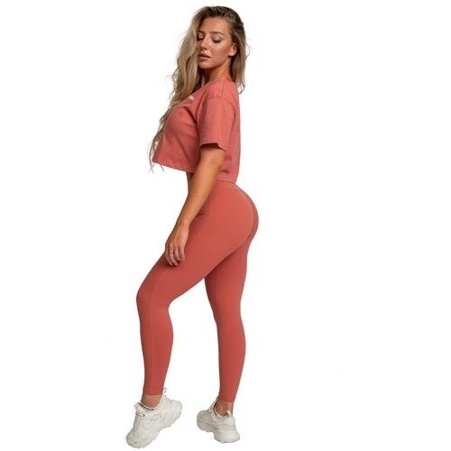 GymBeam ženske helanke visokog struka limitless cinnamon Slike