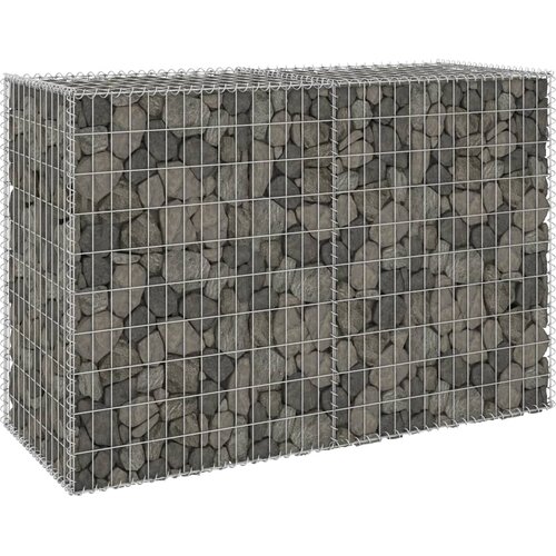 vidaXL Gabionski zid s poklopcima od pocinčanog čelika 150x60x100 cm Cijene