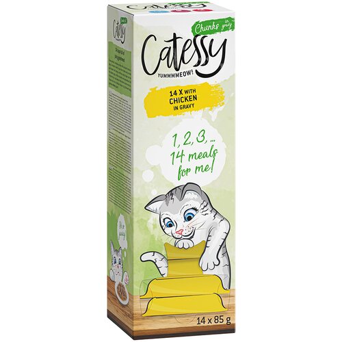 Catessy zalogajčići u umaku u zdjelicama 14 x 85 g - Piletina Cijene