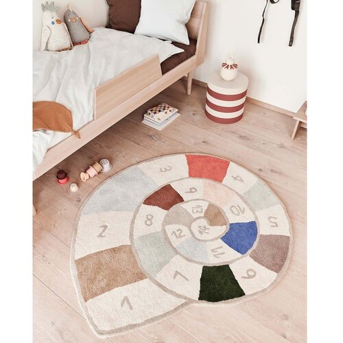 OYOY Mini Ručno rađen dječji tepih od mje&amp;scaron;avine vune 100x112 cm Nautilus &amp;ndash; Slike