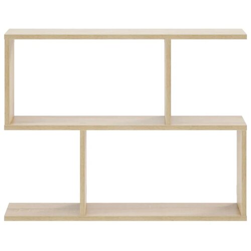  Zidna polica Hrast sonoma 72 x 17 x 55 5 cm prerađeno drvo - Hrast sonoma 2 odjeljka Slike
