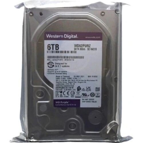 Western Digital purple 24/7 5400rpm 256mb sata3 HDD 3.5 * 6tb wd62purz Cene
