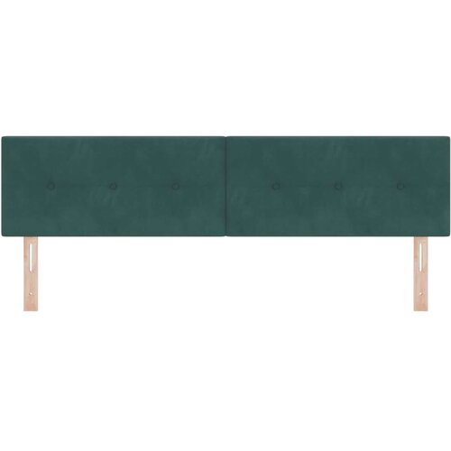  LED Uzglavlje s gumbima Tamnozelena 90 cm Bar&amp;scaron;un Slike