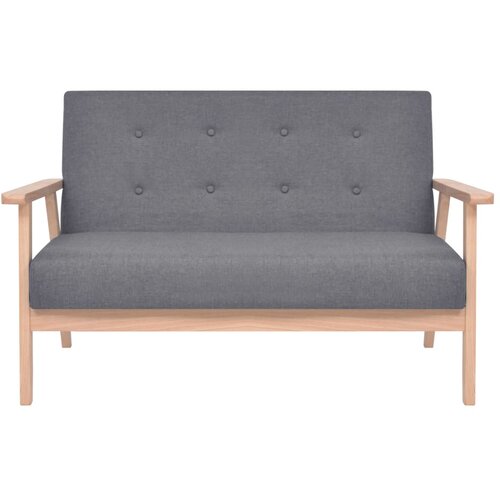 Maison Chic kavč - Sofa - Kanape dvosed iz blaga temno sive barve, (21727331) Cene