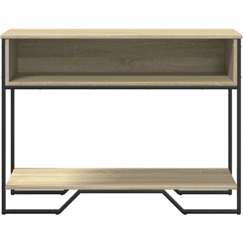  Konzolni stol boja hrasta 100 x 35 x 74 5 cm konstruirano drvo Slike