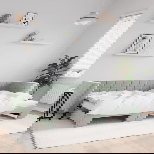 VidaXL Dnevni krevet na razvlačenje svjetlosivi 80 x 200 cm bar&amp;scaron;unasti Slike